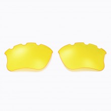 Walleva Yellow Replacement Vented Lenses for Oakley Flak Jacket XLJ Sunglasses